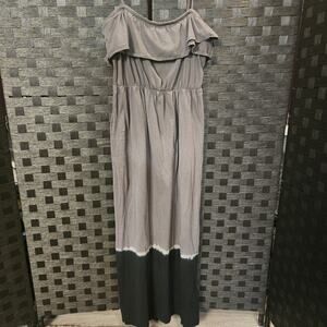 VANZ Womens Dress Long Y2K Size Large Black/Grey